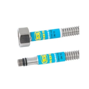 Шланг для змішувача гофра нерж M10×1/2 120 см GROSS