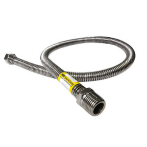 Шланг гофрований газовий 1/2″ ГШ 40 см Sanflex (гайка–штуцер)