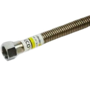 Шланг вода гофра 1/2″ ГГ 100 см Sanflex (гайка–гайка)