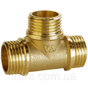 Трійник латунний 1/2″ Н-Н-Н (зовнішня/зовнішня/зовнішня)