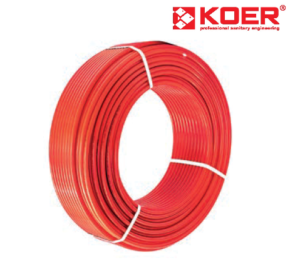 Труба для теплої підлоги KOER RED PERT EVON з кисневим бар’єром d16×2.0 (240 м бухта)
